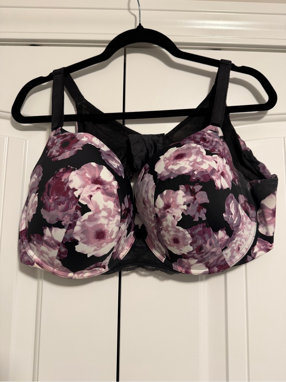 torrid Black & Purple Floral Underwire Bra